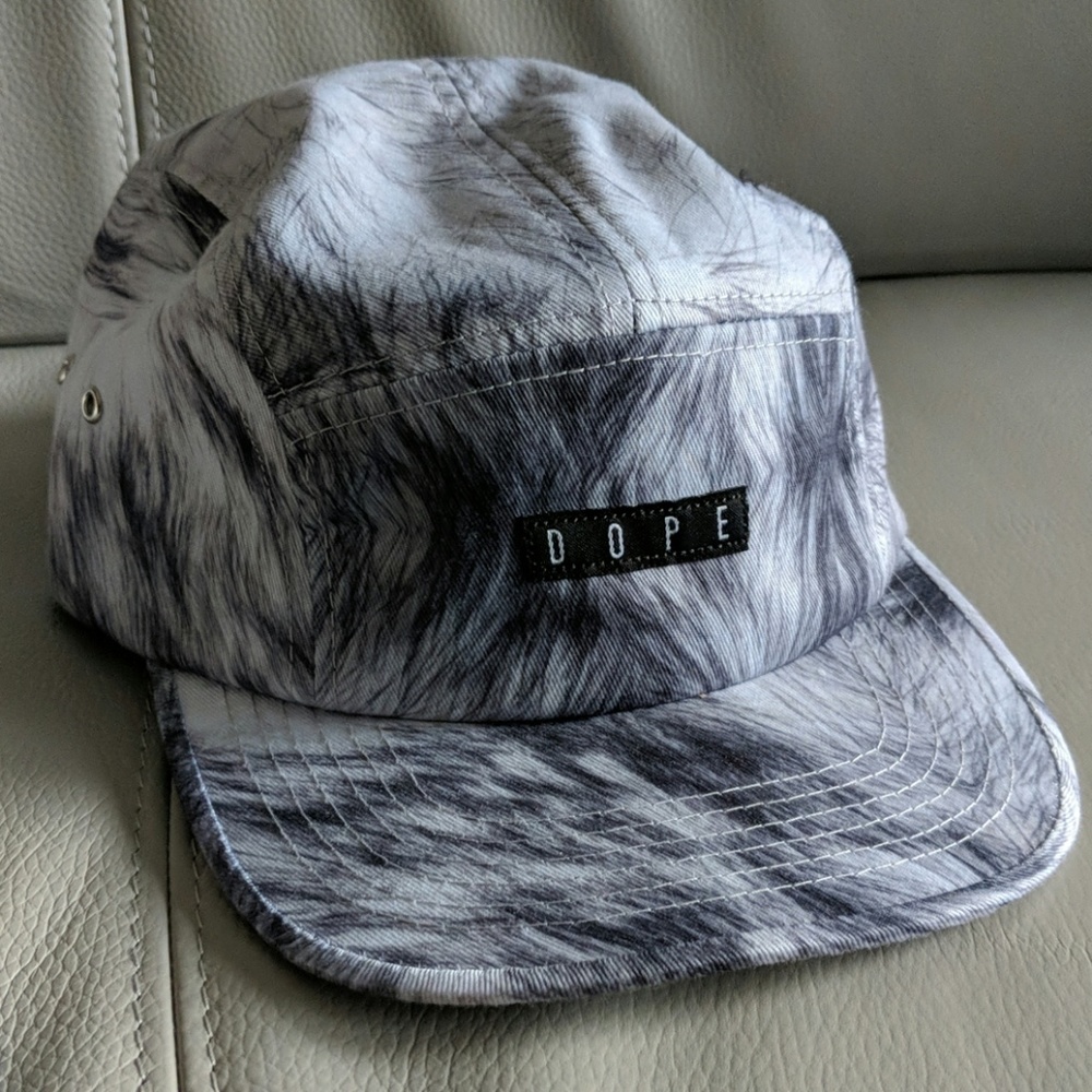 New DOPE camper hat in arctic white